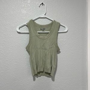 John galt Brandy Melville cropped tank top green baby shirt